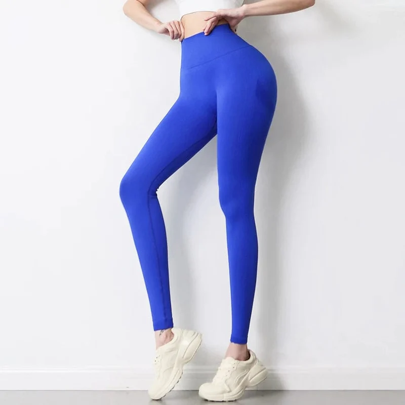 Frauen Gym Yoga Seamless Pants Sportkleidung Stretchy High Waist Athletic Exercise Fitness Leggings Activewear Pants