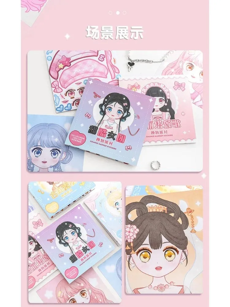 1PCS Umstellung Aufkleber Handbuch Handbuch Guka Aufkleber Prinzessin Spielzeug Buch Mädchen Kind Schöne Puppe Kleid Bis