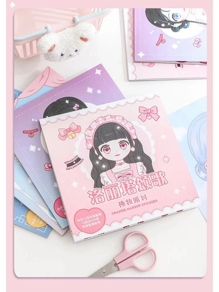 1PCS Umstellung Aufkleber Handbuch Handbuch Guka Aufkleber Prinzessin Spielzeug Buch Mädchen Kind Schöne Puppe Kleid Bis