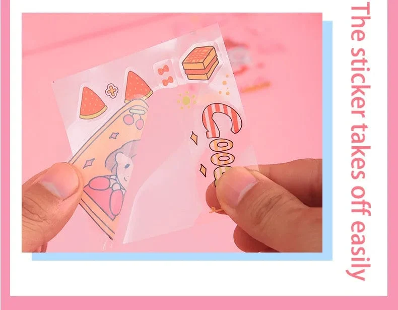 Mr. Paper 50 Stück wasserdichte PET-Cartoon-Aufkleber, süße Aufkleber für Kinder, Handbuch, Dekoration, Kawaii-Aufkleber, koreanisches Schreibwaren