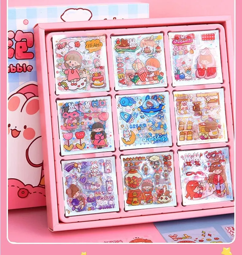 Mr. Paper 50 Stück wasserdichte PET-Cartoon-Aufkleber, süße Aufkleber für Kinder, Handbuch, Dekoration, Kawaii-Aufkleber, koreanisches Schreibwaren