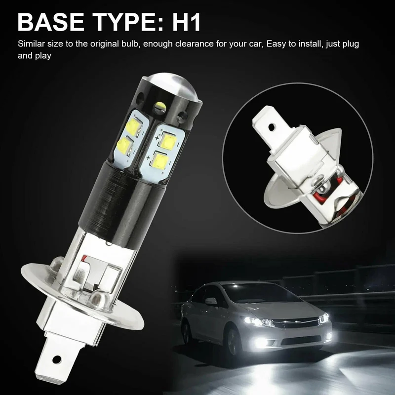 2 STÜCKE H1 LED Autoscheinwerfer 9005 9006 H8 H9 H11 H16 3200Lm 12 V 100 Watt 880 6000 Karat Weiß Fernlicht Nebelscheinwerfer Glühbirnen