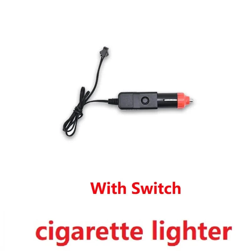 Auto LED Streifen EL Draht Seil Rohr USB Schalter Zigarette Auto Umgebungs Licht Neon Licht Girlande Dekoration Flexible Led Rohr Auto Led