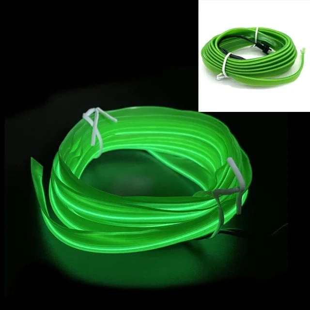 Auto LED Streifen EL Draht Seil Rohr USB Schalter Zigarette Auto Umgebungs Licht Neon Licht Girlande Dekoration Flexible Led Rohr Auto Led