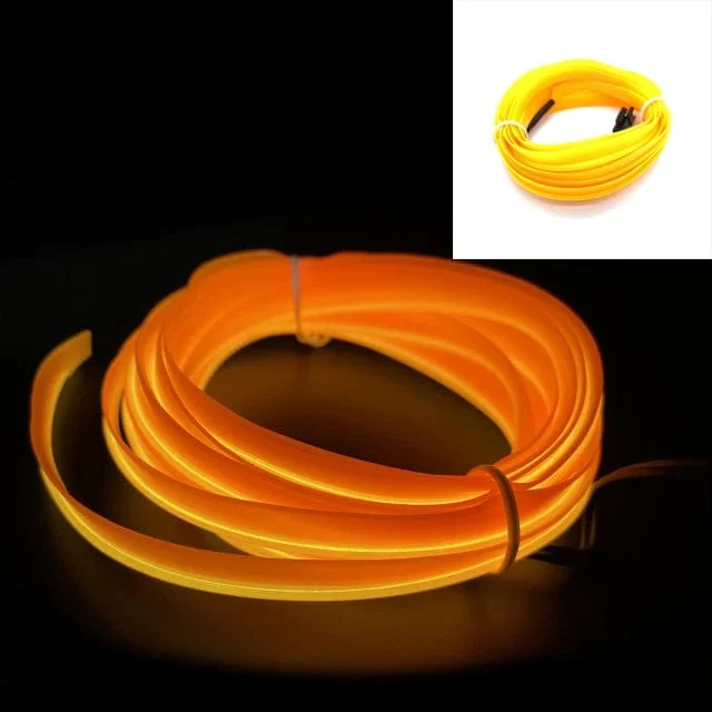 Auto LED Streifen EL Draht Seil Rohr USB Schalter Zigarette Auto Umgebungs Licht Neon Licht Girlande Dekoration Flexible Led Rohr Auto Led