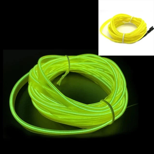 Auto LED Streifen EL Draht Seil Rohr USB Schalter Zigarette Auto Umgebungs Licht Neon Licht Girlande Dekoration Flexible Led Rohr Auto Led