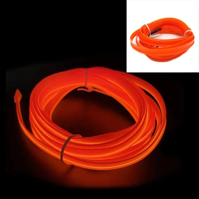 Auto LED Streifen EL Draht Seil Rohr USB Schalter Zigarette Auto Umgebungs Licht Neon Licht Girlande Dekoration Flexible Led Rohr Auto Led