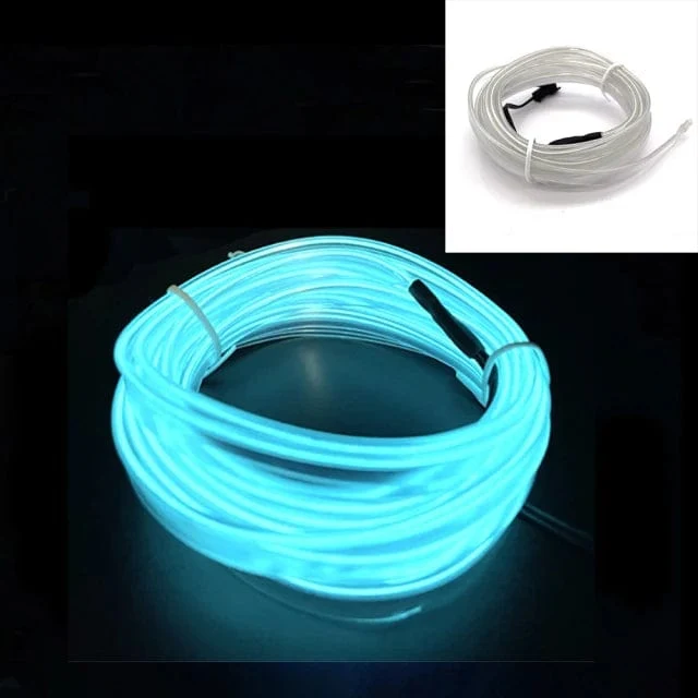 Auto LED Streifen EL Draht Seil Rohr USB Schalter Zigarette Auto Umgebungs Licht Neon Licht Girlande Dekoration Flexible Led Rohr Auto Led