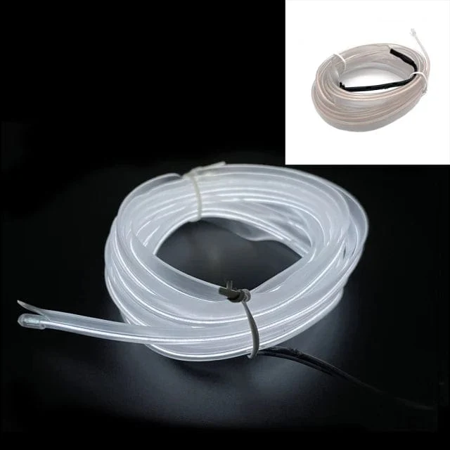 Auto LED Streifen EL Draht Seil Rohr USB Schalter Zigarette Auto Umgebungs Licht Neon Licht Girlande Dekoration Flexible Led Rohr Auto Led