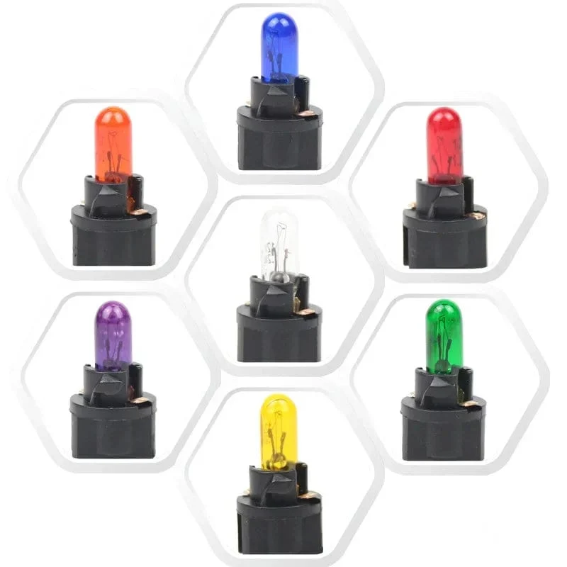 1/5/10Pcs T5 LED Auto Licht Autos Licht-emittierende Diode Instrument Gauge Dashboard Licht Bulbs12v/24v Auto Innen Lampe