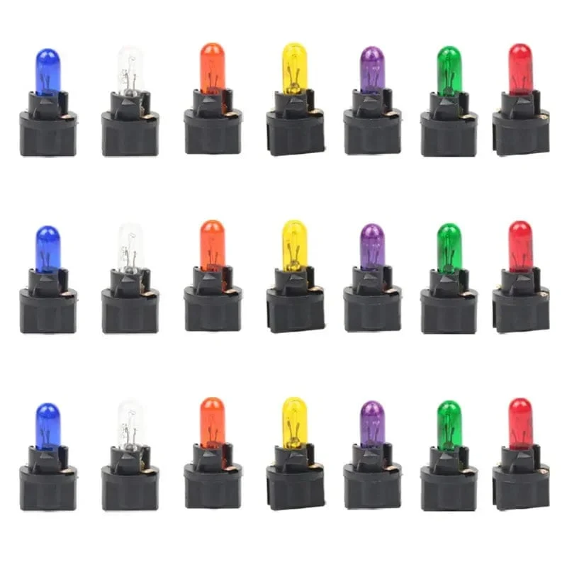 1/5/10Pcs T5 LED Auto Licht Autos Licht-emittierende Diode Instrument Gauge Dashboard Licht Bulbs12v/24v Auto Innen Lampe