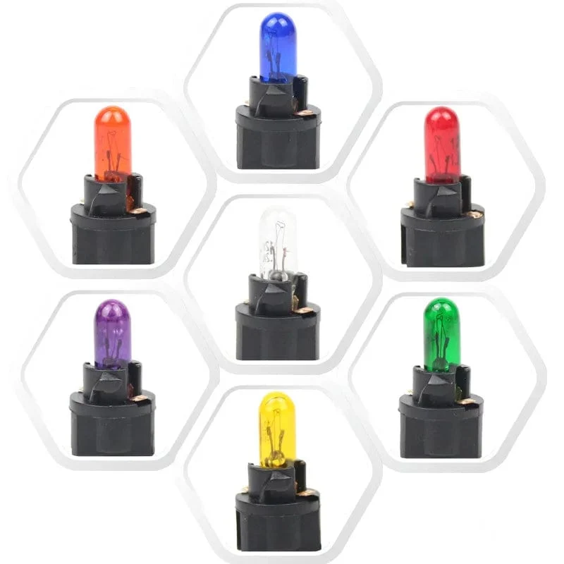 1/5/10Pcs T5 LED Auto Licht Autos Licht-emittierende Diode Instrument Gauge Dashboard Licht Bulbs12v/24v Auto Innen Lampe