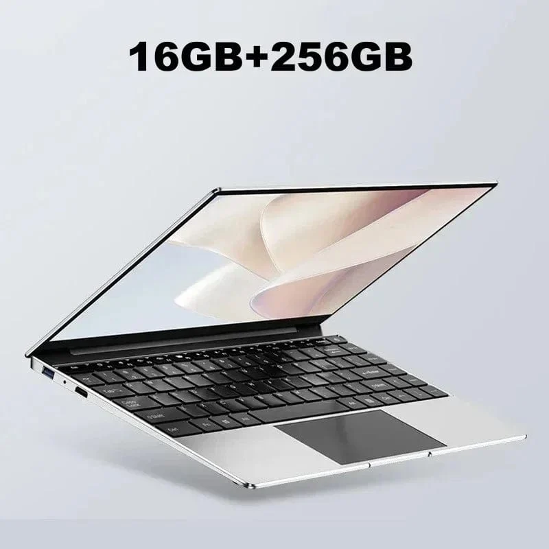 2024 Neuer Laptop-Computer Windows 11 Pro Ultra Slim Notebook 14.1 Zoll Intel Pentium N3700 16GB 1024GB Büro-Studien-PC-Computer