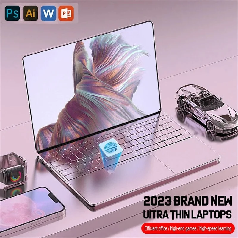Leno 15.6'' Büro-Laptop 32 GB DDR4 1024 GB SSD Windows 11 N5095 Notebook-Computer IPS FHD 1080P Display 5G/2.4 GHz WiFi USB 3.0