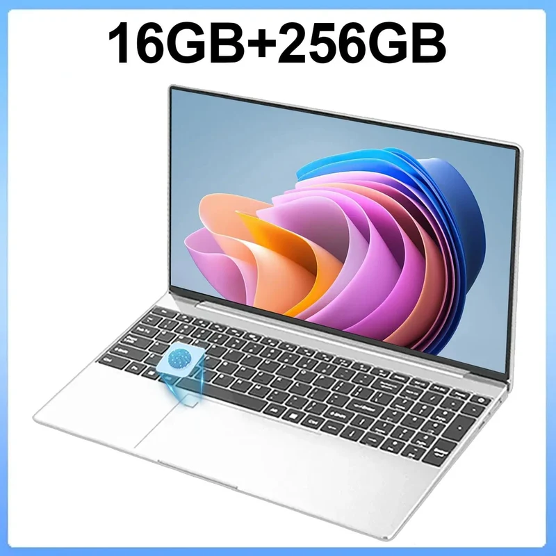 15.6 Zoll Laptop 32GB Ram 2TB SSD Windows 11 Notebook PC Gamer Intel N5095 Bürocomputer mit hintergrundbeleuchteter Fingerabdruck-WLAN-Kamera
