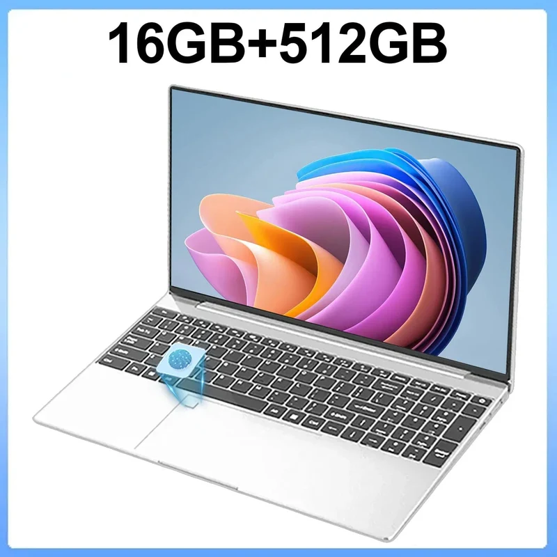 15.6 Zoll Laptop 32GB Ram 2TB SSD Windows 11 Notebook PC Gamer Intel N5095 Bürocomputer mit hintergrundbeleuchteter Fingerabdruck-WLAN-Kamera