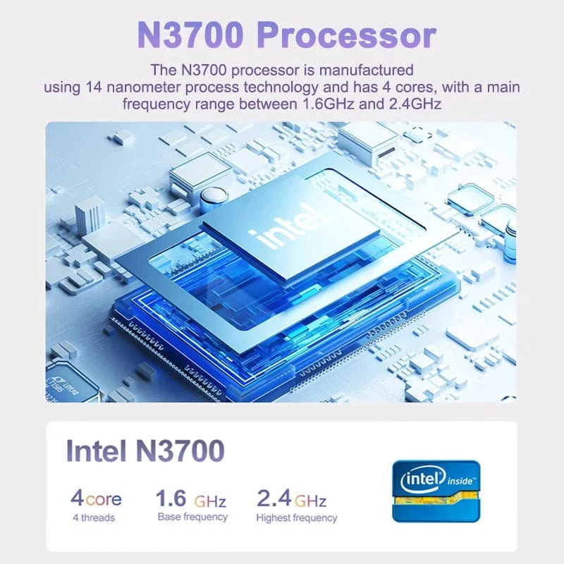 15.6-Zoll-Ultra-Slim-Laptop, 16 GB RAM, 2 TB SSD, Intel N3700, Notebook, Gamer, 1920 x 1080 Display, Büro-/Studiencomputer, PC, Windows 11 Pro