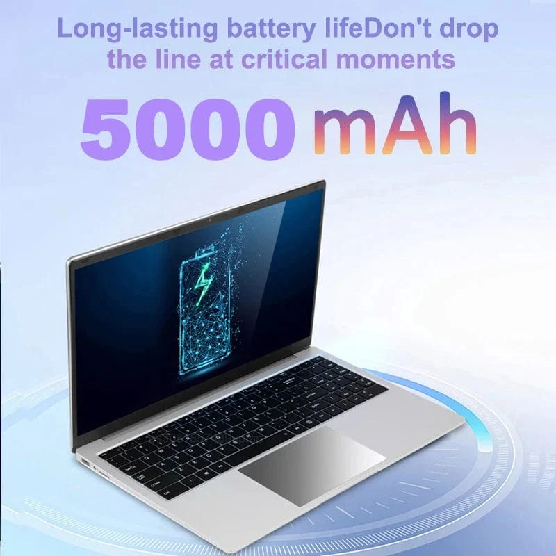 15.6-Zoll-Ultra-Slim-Laptop, 16 GB RAM, 2 TB SSD, Intel N3700, Notebook, Gamer, 1920 x 1080 Display, Büro-/Studiencomputer, PC, Windows 11 Pro