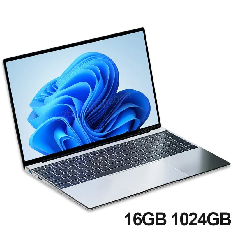 15.6-Zoll-Ultra-Slim-Laptop, 16 GB RAM, 2 TB SSD, Intel N3700, Notebook, Gamer, 1920 x 1080 Display, Büro-/Studiencomputer, PC, Windows 11 Pro