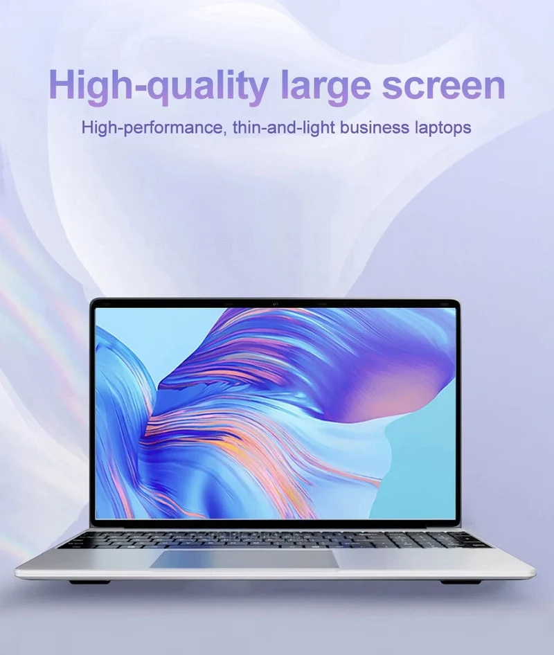 15.6-Zoll-Ultra-Slim-Laptop, 16 GB RAM, 2 TB SSD, Intel N3700, Notebook, Gamer, 1920 x 1080 Display, Büro-/Studiencomputer, PC, Windows 11 Pro