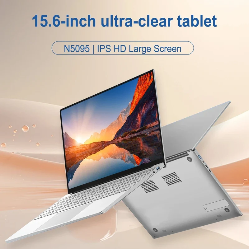 15.6 Zoll Laptop 32GB Ram 2TB SSD Windows 11 Notebook PC Gamer N5095 Bürocomputer mit hintergrundbeleuchteter Fingerabdruck-WLAN-Kamera