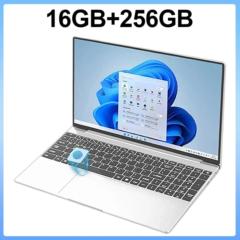 15.6 Zoll Laptop 32GB Ram 2TB SSD Windows 11 Notebook PC Gamer N5095 Bürocomputer mit hintergrundbeleuchteter Fingerabdruck-WLAN-Kamera