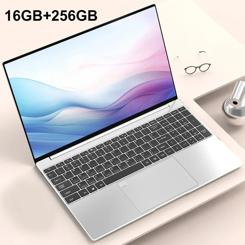 Tragbarer Laptop 15.6 Zoll 32 GB RAM DDR4 2 TB SSD Windows 11 Notebook PC Gamer Intel N5095 Bürocomputer mit Fingerabdrucksensor mit Hintergrundbeleuchtung