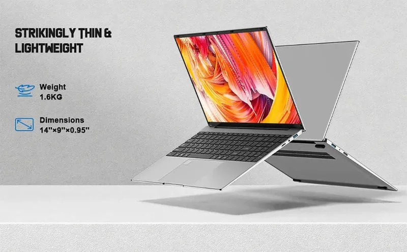 Tragbarer Laptop 15.6 Zoll 32 GB RAM DDR4 2 TB SSD Windows 11 Notebook PC Gamer Intel N5095 Bürocomputer mit Fingerabdrucksensor mit Hintergrundbeleuchtung
