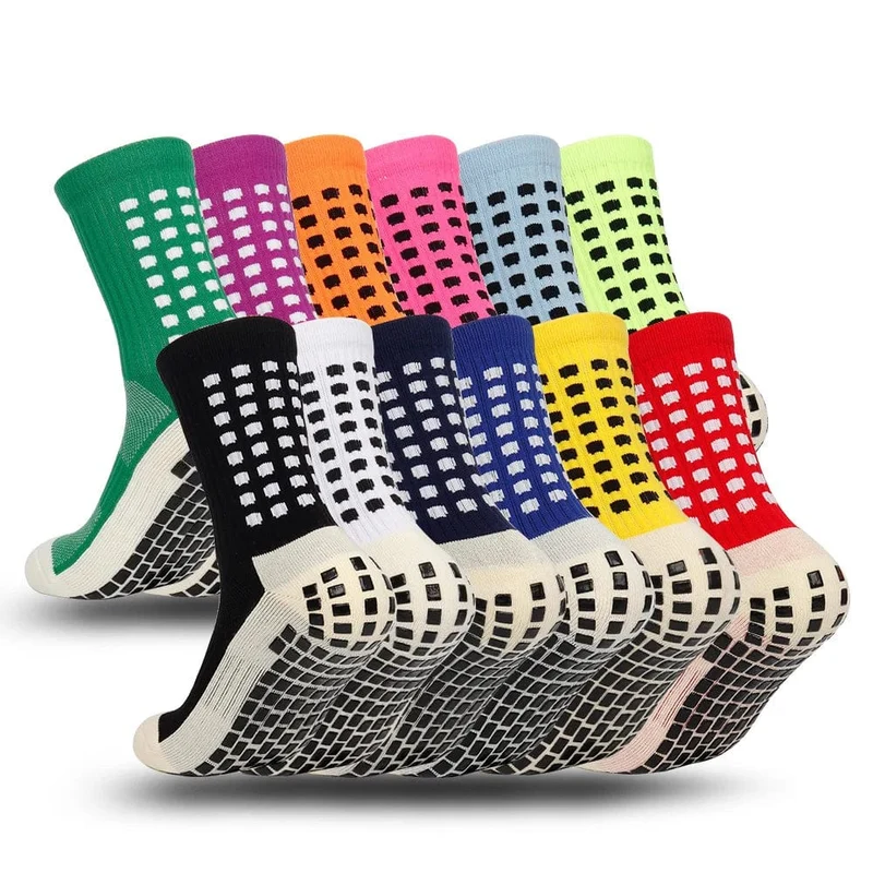 1 Paar Fußballsocken Herren Damen Sportsocken Rutschfeste Silikonunterseite Fußballsocken Rugby Tennis Volleyball Badmintonsocken Outdoor