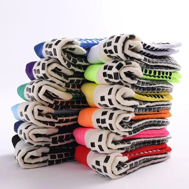 1 Paar Fußballsocken Herren Damen Sportsocken Rutschfeste Silikonunterseite Fußballsocken Rugby Tennis Volleyball Badmintonsocken Outdoor
