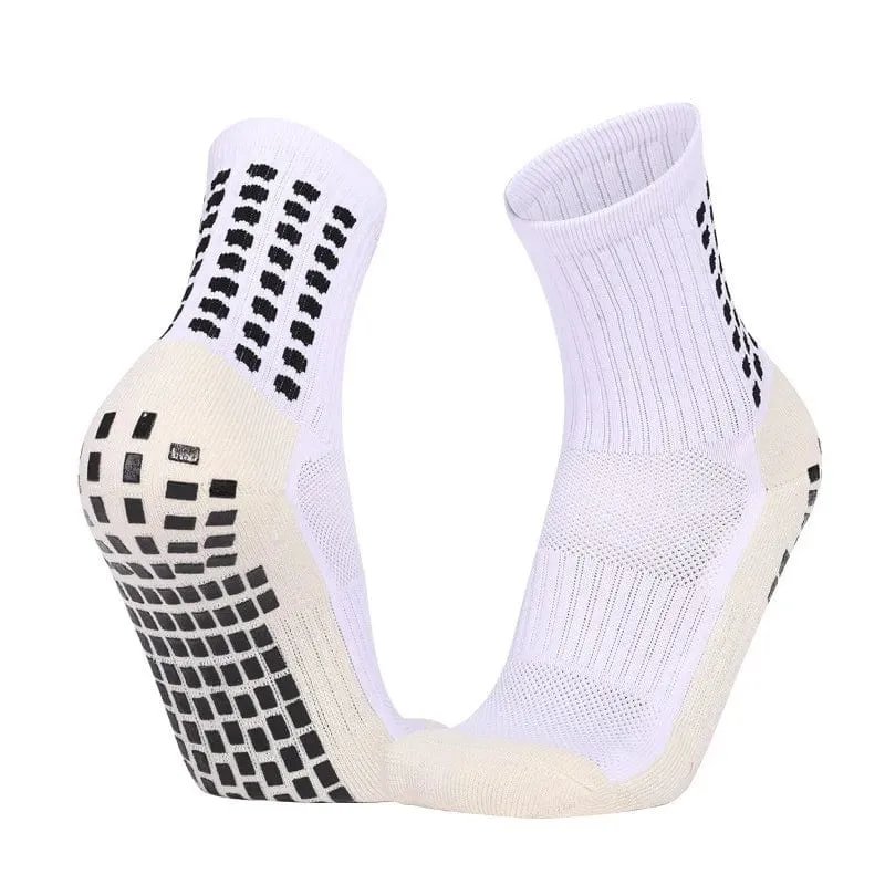 1 Paar Fußballsocken Herren Damen Sportsocken Rutschfeste Silikonunterseite Fußballsocken Rugby Tennis Volleyball Badmintonsocken Outdoor