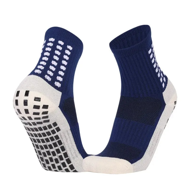 1 Paar Fußballsocken Herren Damen Sportsocken Rutschfeste Silikonunterseite Fußballsocken Rugby Tennis Volleyball Badmintonsocken Outdoor