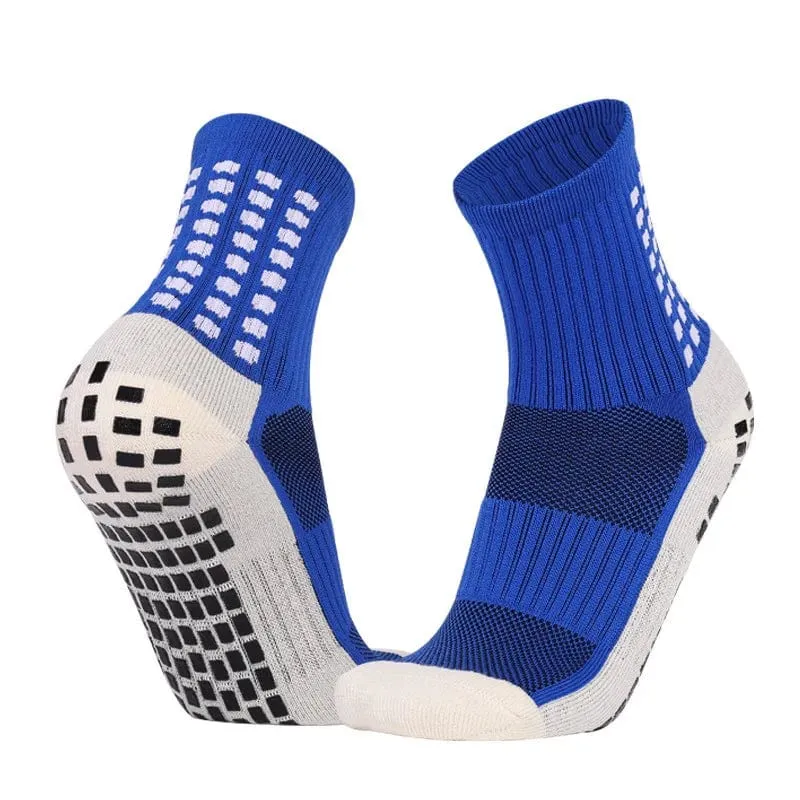1 Paar Fußballsocken Herren Damen Sportsocken Rutschfeste Silikonunterseite Fußballsocken Rugby Tennis Volleyball Badmintonsocken Outdoor