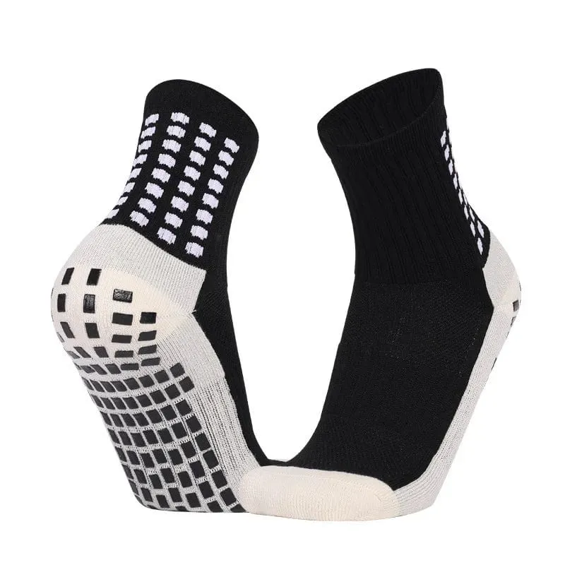 1 Paar Fußballsocken Herren Damen Sportsocken Rutschfeste Silikonunterseite Fußballsocken Rugby Tennis Volleyball Badmintonsocken Outdoor