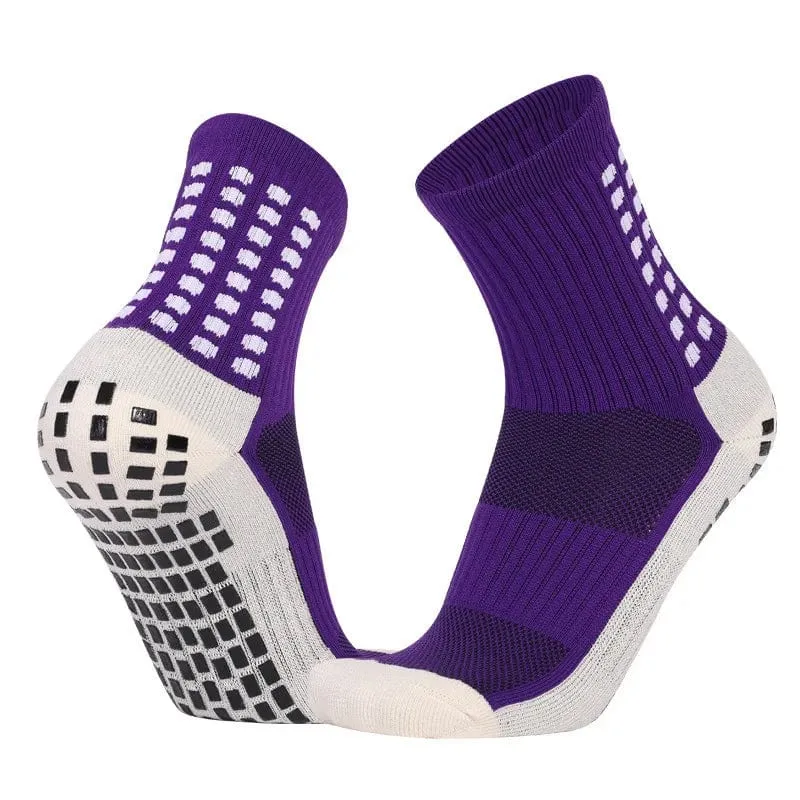 1 Paar Fußballsocken Herren Damen Sportsocken Rutschfeste Silikonunterseite Fußballsocken Rugby Tennis Volleyball Badmintonsocken Outdoor