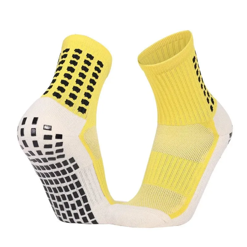 1 Paar Fußballsocken Herren Damen Sportsocken Rutschfeste Silikonunterseite Fußballsocken Rugby Tennis Volleyball Badmintonsocken Outdoor