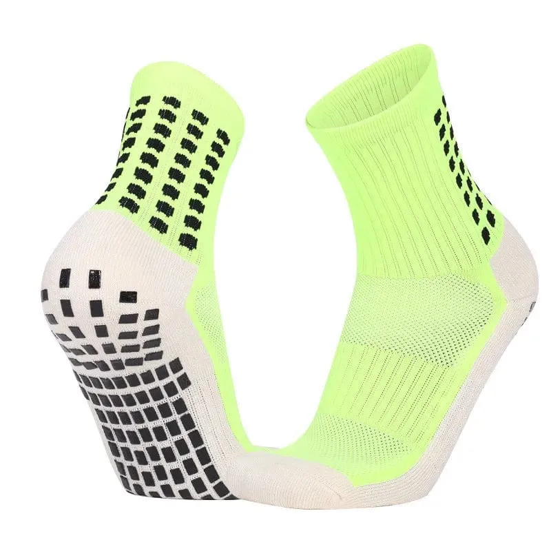 1 Paar Fußballsocken Herren Damen Sportsocken Rutschfeste Silikonunterseite Fußballsocken Rugby Tennis Volleyball Badmintonsocken Outdoor
