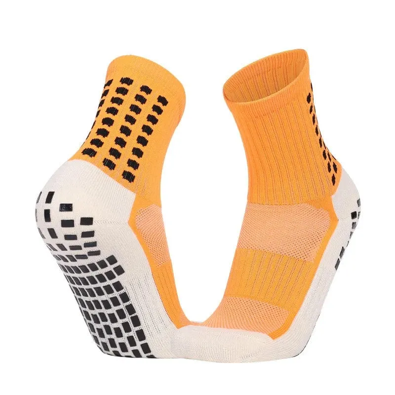 1 Paar Fußballsocken Herren Damen Sportsocken Rutschfeste Silikonunterseite Fußballsocken Rugby Tennis Volleyball Badmintonsocken Outdoor