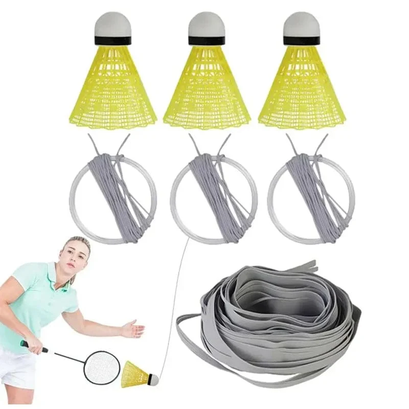 Badminton-Trainer zum Selbststudium, tragbarer Übungsroboter, professionelles Stretch-Badminton-Trainingsgerät, Federball-Rebound zum Selbststudium