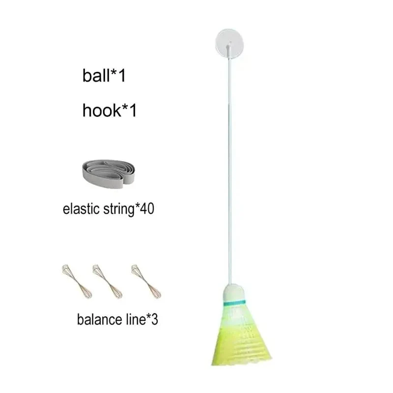 Badminton-Trainer zum Selbststudium, tragbarer Übungsroboter, professionelles Stretch-Badminton-Trainingsgerät, Federball-Rebound zum Selbststudium