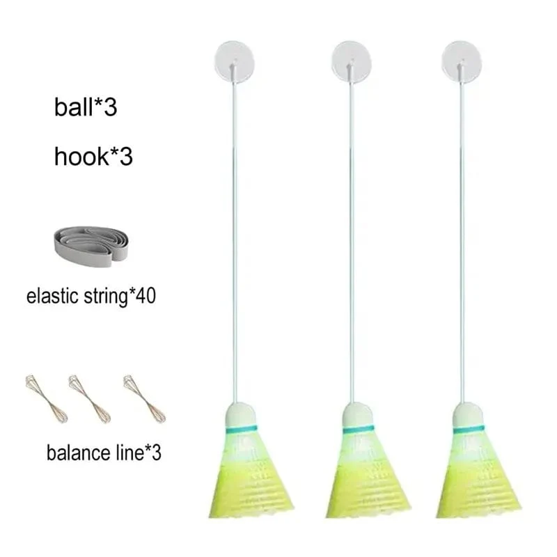 Badminton-Trainer zum Selbststudium, tragbarer Übungsroboter, professionelles Stretch-Badminton-Trainingsgerät, Federball-Rebound zum Selbststudium