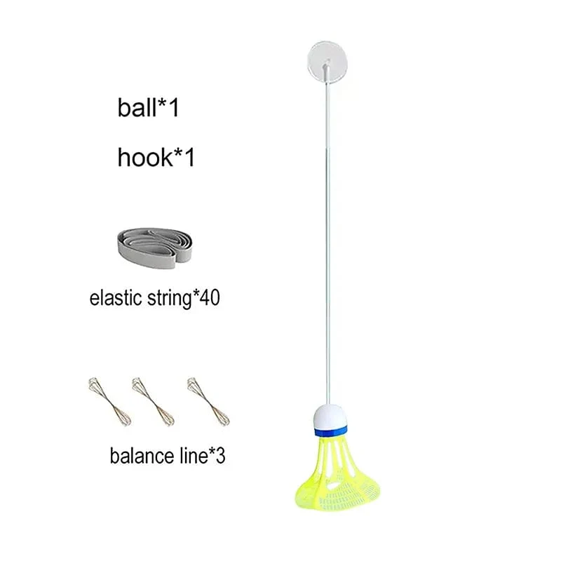 Badminton-Trainer zum Selbststudium, tragbarer Übungsroboter, professionelles Stretch-Badminton-Trainingsgerät, Federball-Rebound zum Selbststudium