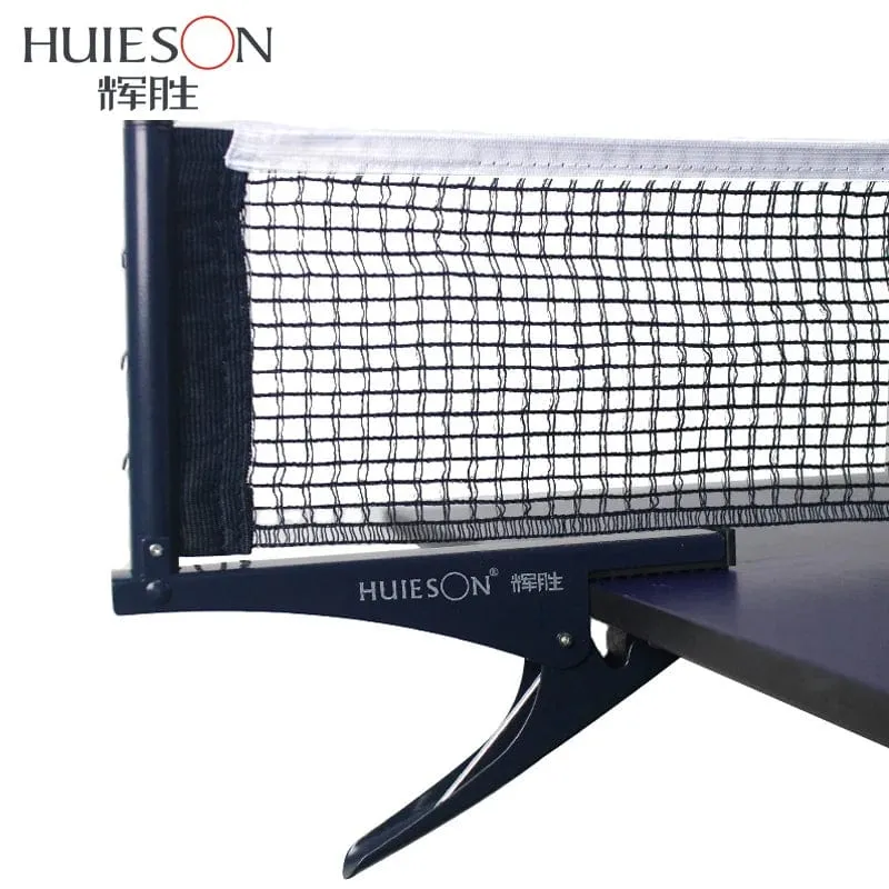 Huieson Standard-Tischtennisnetz zum Anklipsen/Anschrauben, professionelles Tischtennis-Tischnetz-Rack-Kit, Zubehör, Klemmtypen