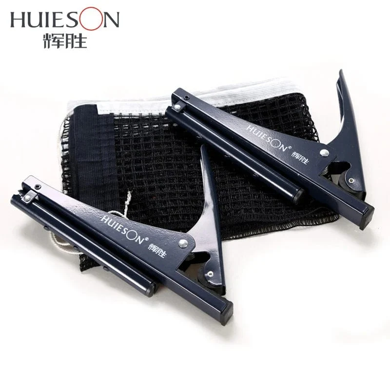 Huieson Standard-Tischtennisnetz zum Anklipsen/Anschrauben, professionelles Tischtennis-Tischnetz-Rack-Kit, Zubehör, Klemmtypen