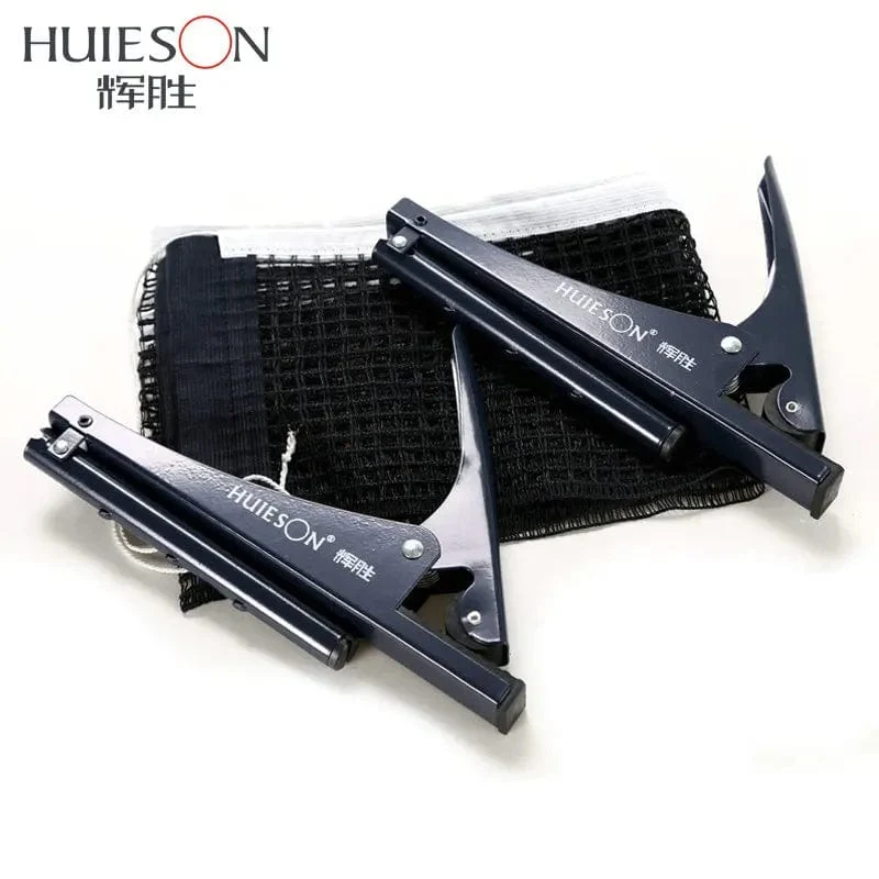Huieson Standard-Tischtennisnetz zum Anklipsen/Anschrauben, professionelles Tischtennis-Tischnetz-Rack-Kit, Zubehör, Klemmtypen