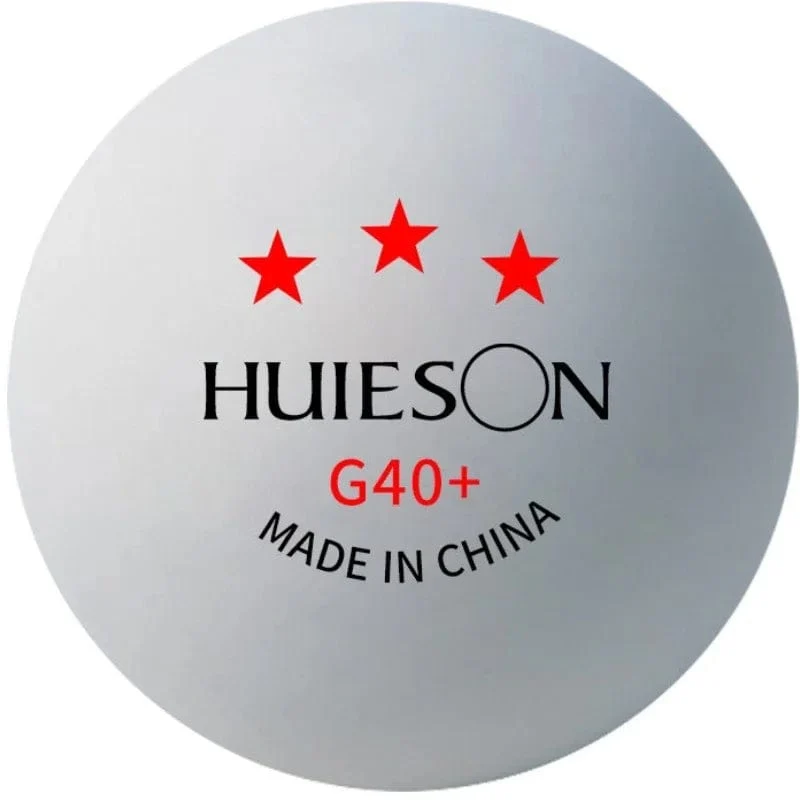 Huieson 3-Sterne-Tischtennis-Trainingsbälle G40+, weiß-orange ABS-Ping-Pong-Bälle für das Training im Tischtennis-Club, mit Kartonverpackung