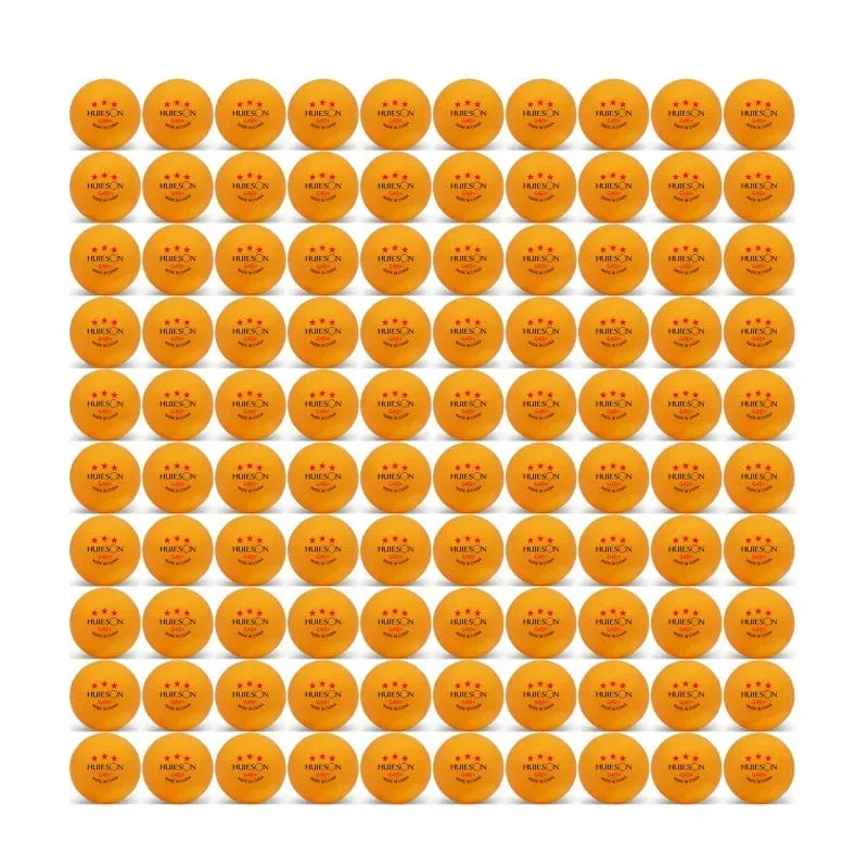 Huieson 3-Sterne-Tischtennis-Trainingsbälle G40+, weiß-orange ABS-Ping-Pong-Bälle für das Training im Tischtennis-Club, mit Kartonverpackung