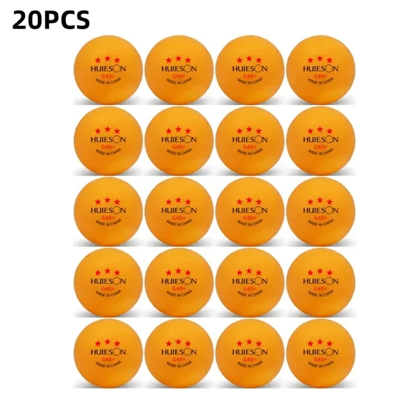 Huieson 3-Sterne-Tischtennis-Trainingsbälle G40+, weiß-orange ABS-Ping-Pong-Bälle für das Training im Tischtennis-Club, mit Kartonverpackung