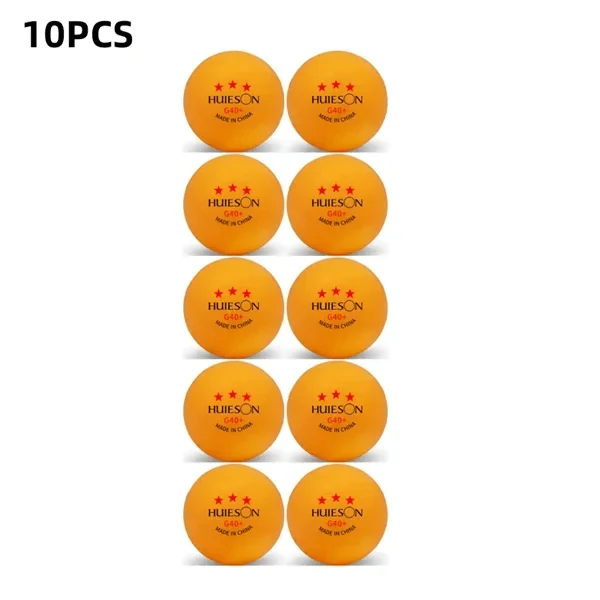 Huieson 3-Sterne-Tischtennis-Trainingsbälle G40+, weiß-orange ABS-Ping-Pong-Bälle für das Training im Tischtennis-Club, mit Kartonverpackung