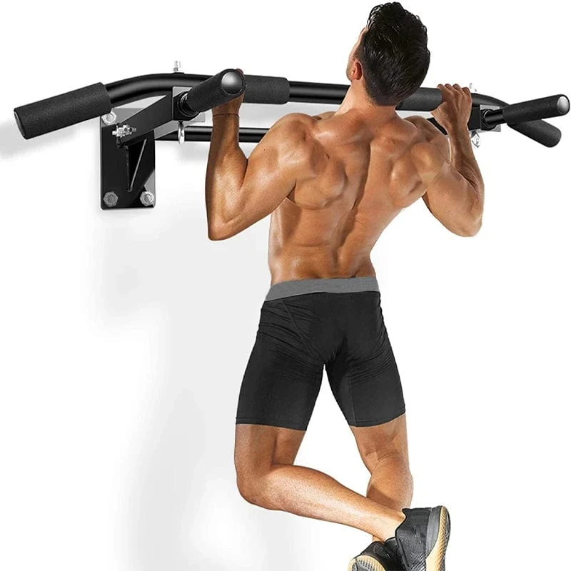 Fitness-Wandmontage, robuste Reckstange aus Stahl, Klimmzugstange für Heim-Fitnessstudio, Indoor-Klimmzug-Trainingsstange, große Gerätelast 200 kg